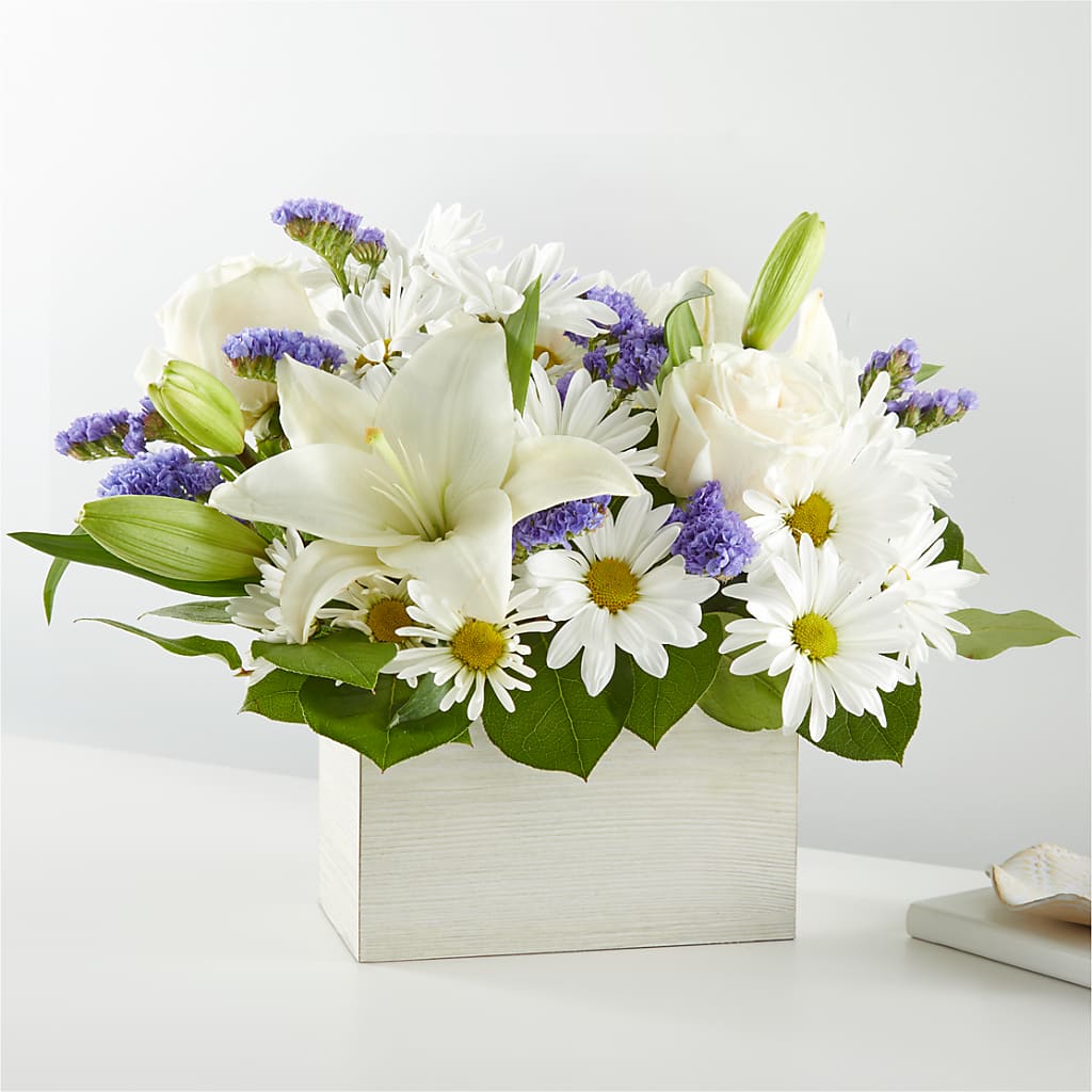 Beyond Blue Box Bouquet – Joyce Florist Of Dallas Inc, Dallas TX