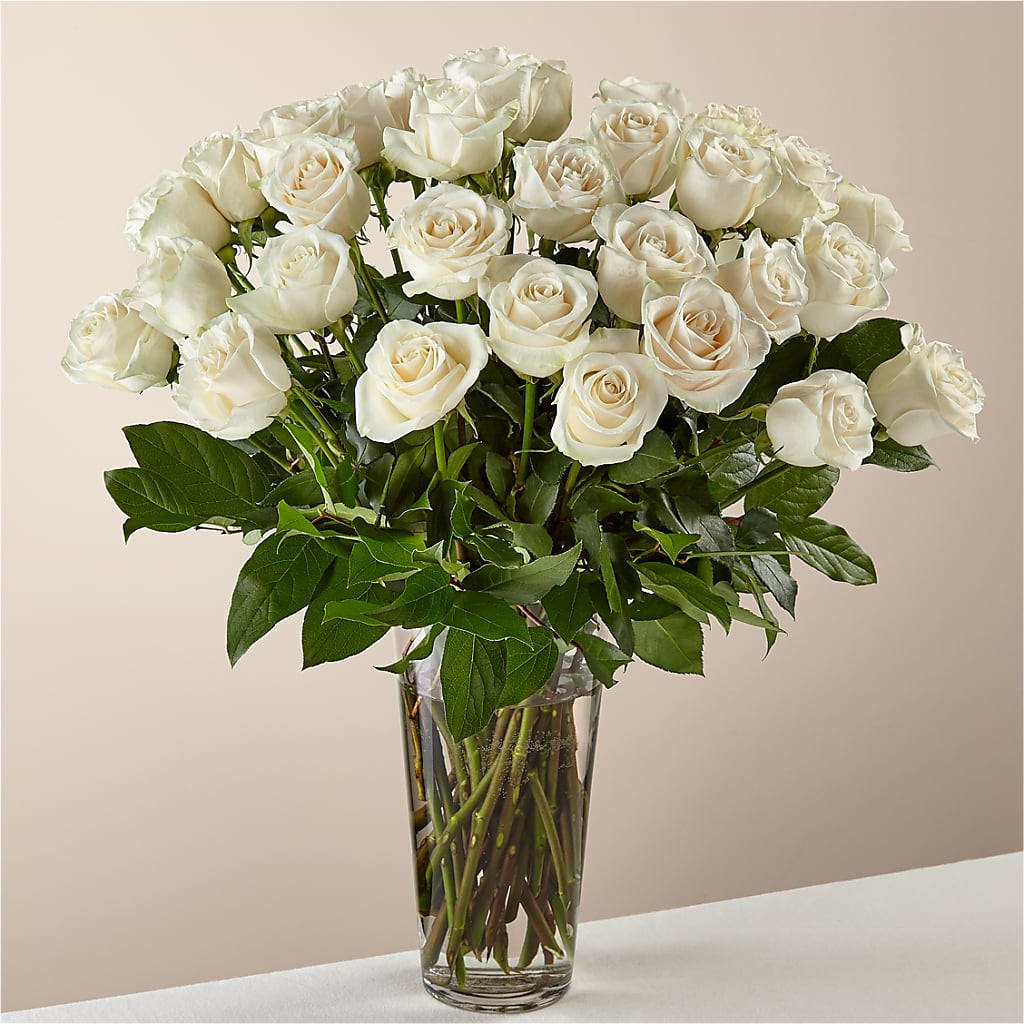 Long Stem White Rose Bouquet – Joyce Florist Of Dallas Inc, Dallas TX