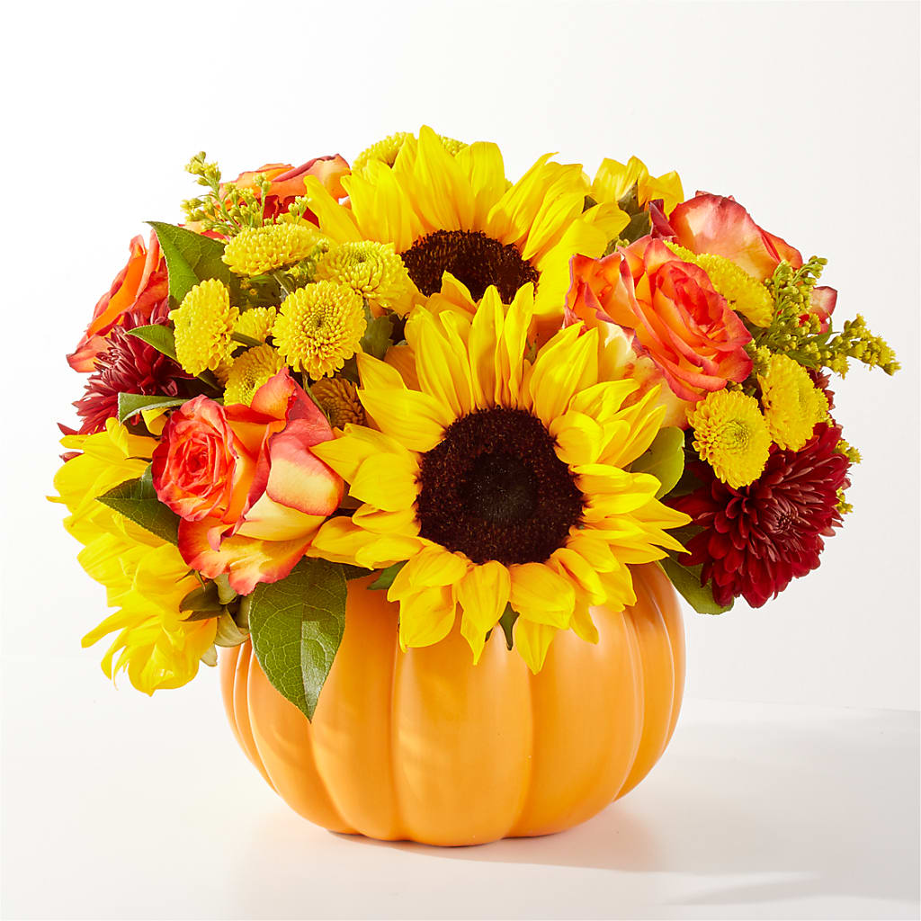 Golden Gourd Pumpkin Bouquet – Joyce Florist Of Dallas Inc, Dallas TX