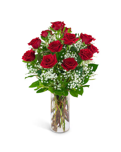 1 Dozen W/ 1 Lily – Joyce Florist Of Dallas Inc, Dallas TX