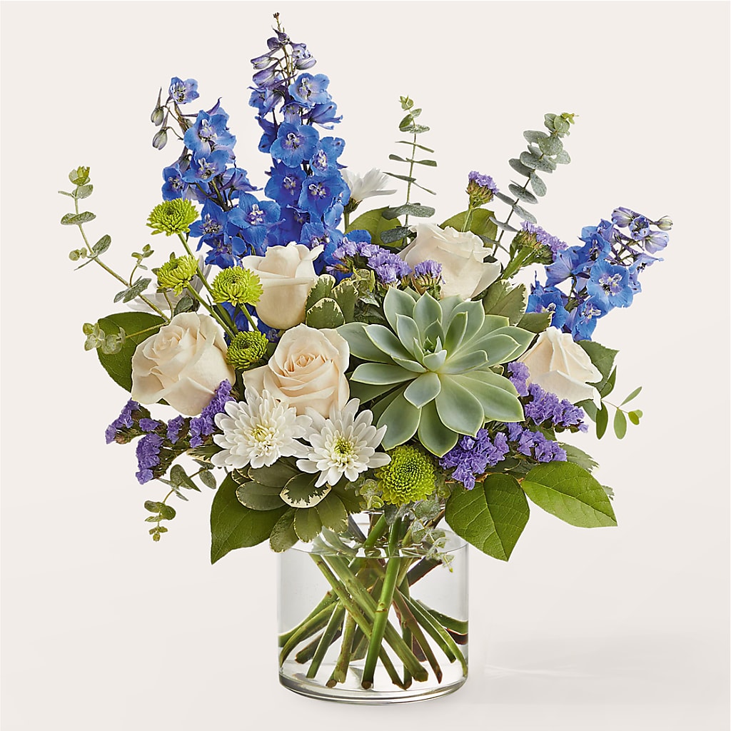 Cerulean Waves Bouquet – Joyce Florist Of Dallas Inc, Dallas TX