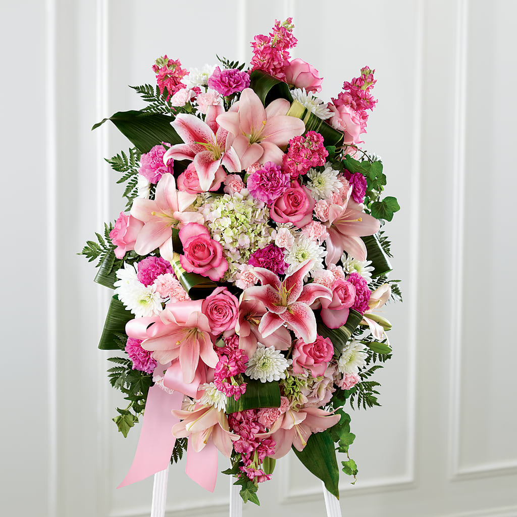 Comforting Standing Spray – Joyce Florist Of Dallas Inc, Dallas TX