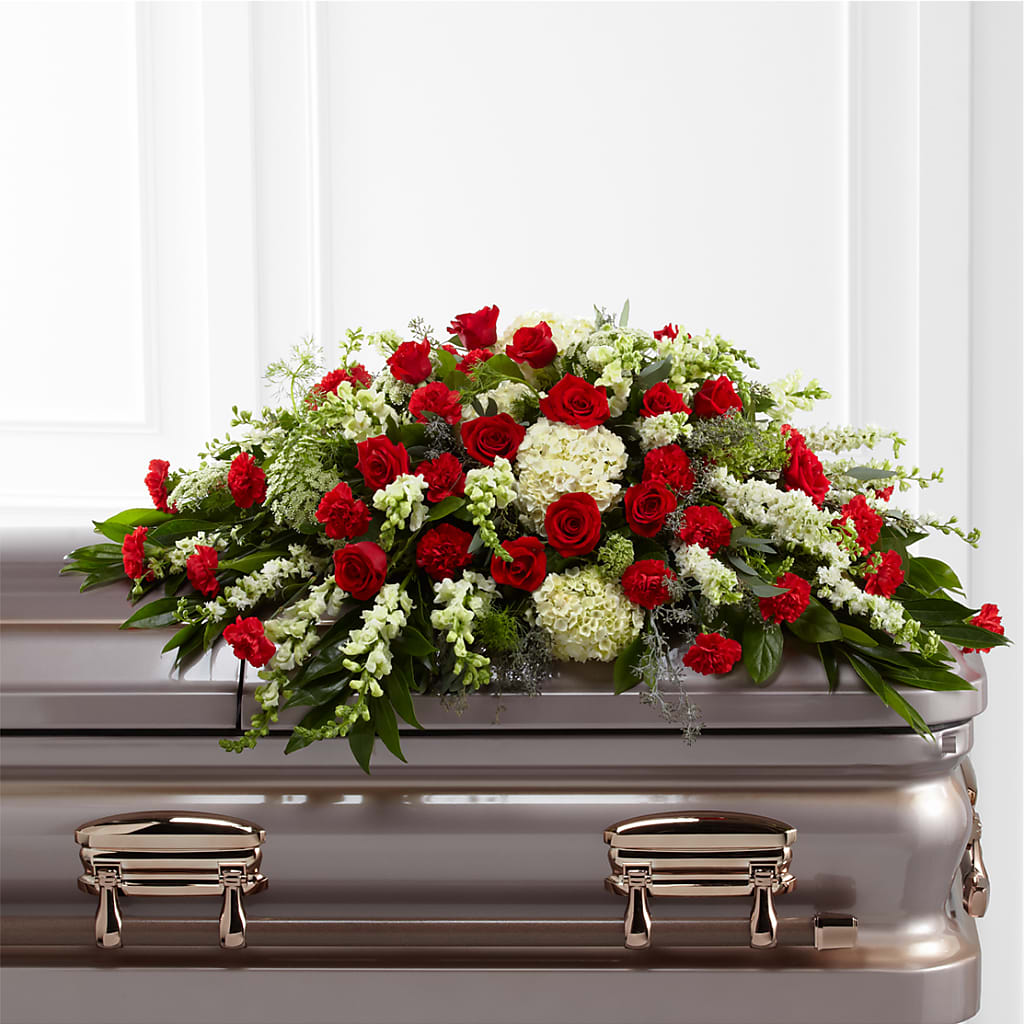 Sincerity Casket Spray – Joyce Florist Of Dallas Inc, Dallas TX