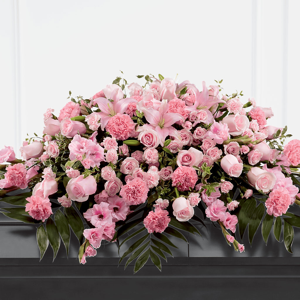 Garden of Comfort Casket Spray (Standard) – Joyce Florist Of Dallas Inc, Dallas TX