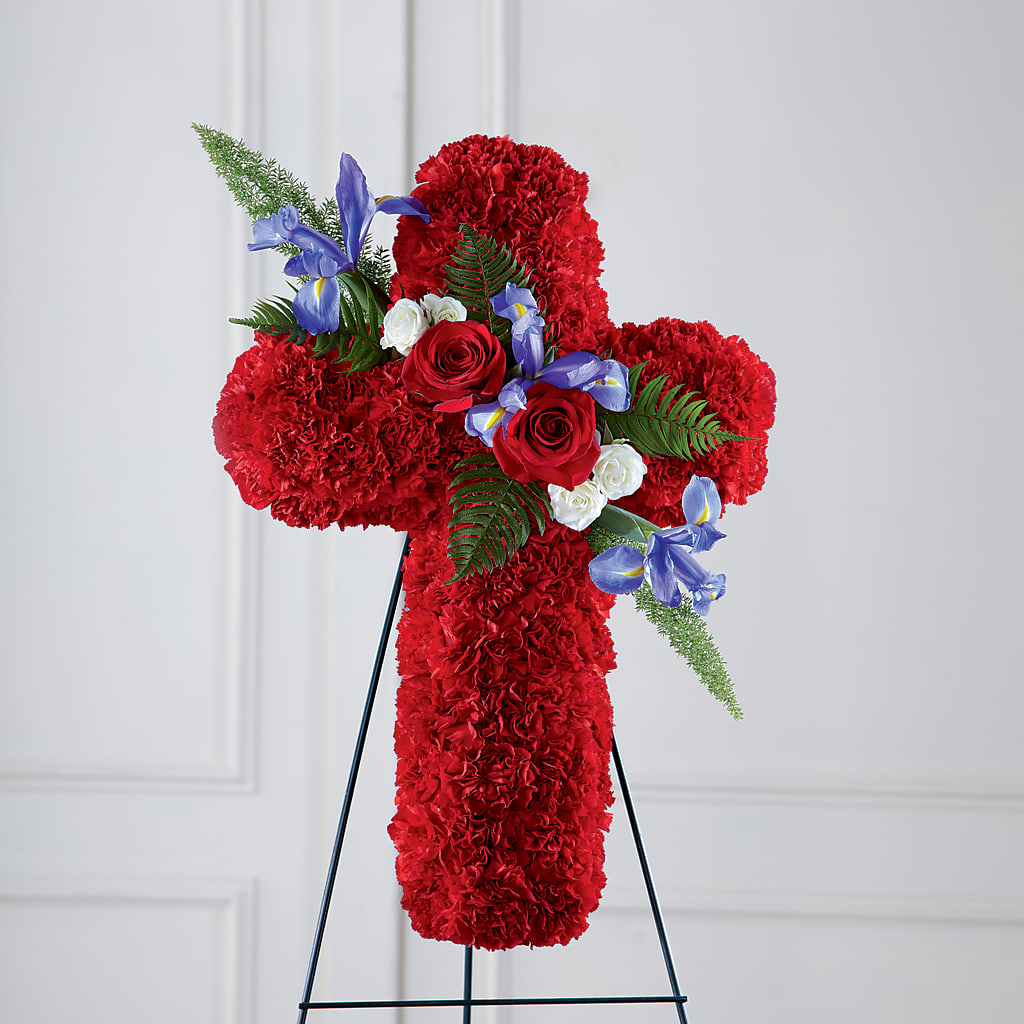 Faithful Hero Floral Cross – Joyce Florist Of Dallas Inc, Dallas TX