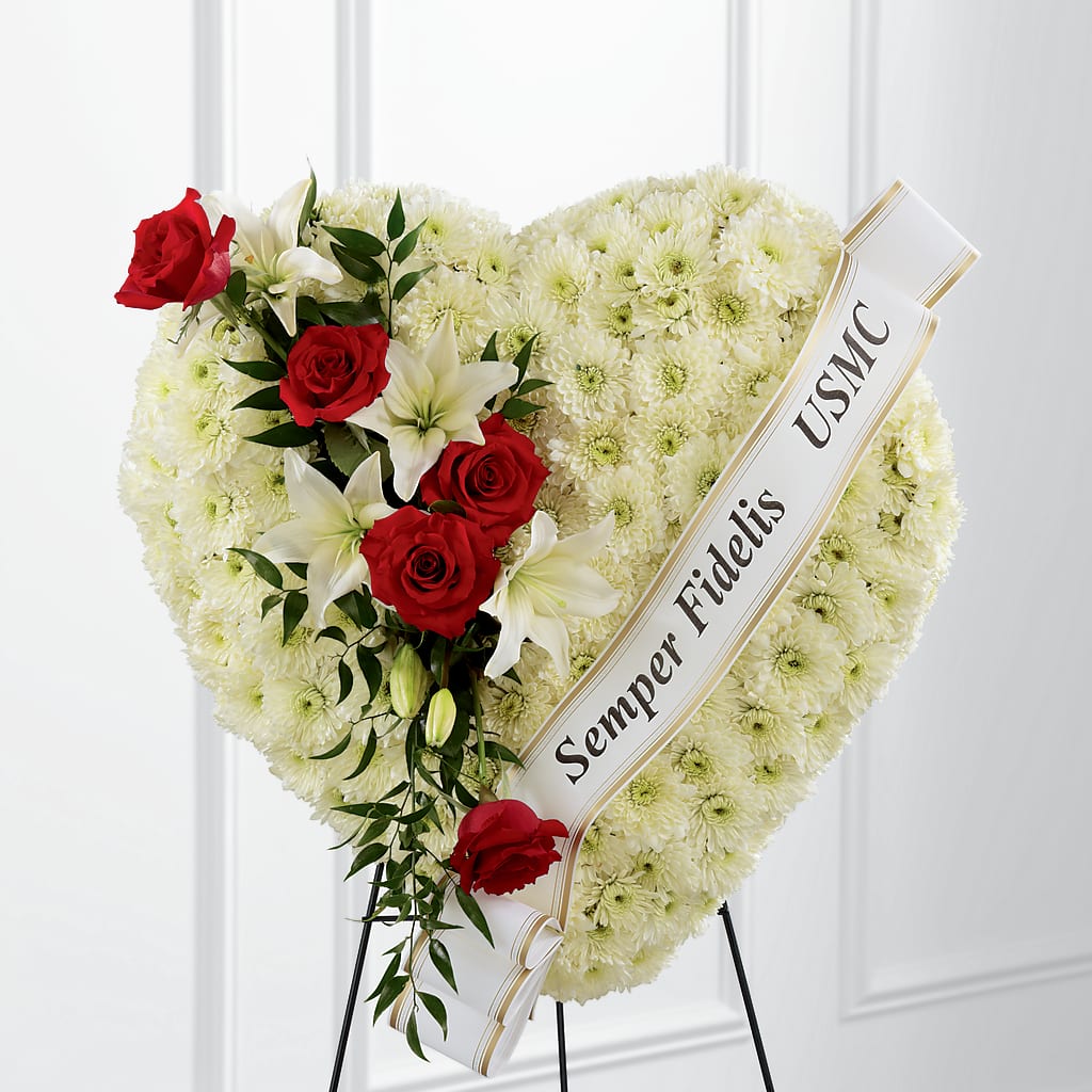 Heartfelt Hero Standing Heart – Joyce Florist Of Dallas Inc, Dallas TX