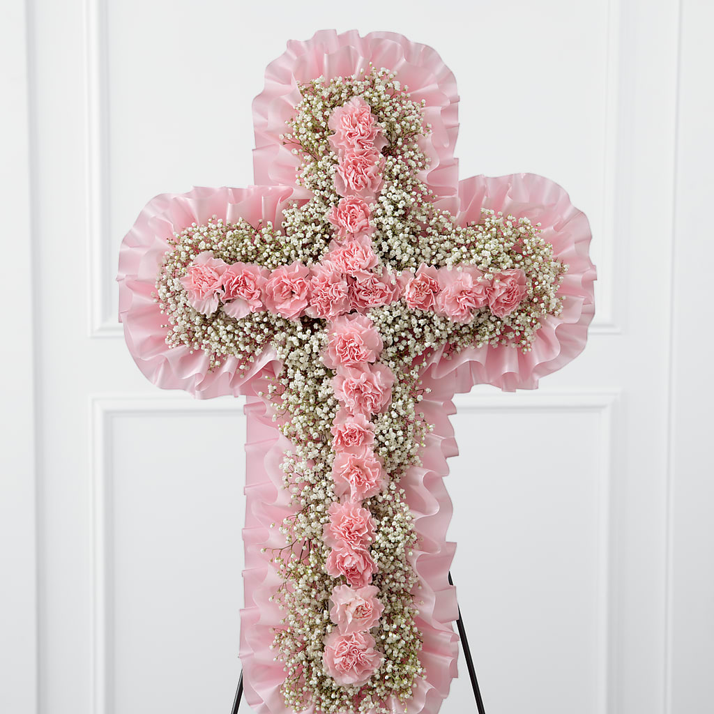 Angel's Cross Easel – Joyce Florist Of Dallas Inc, Dallas TX