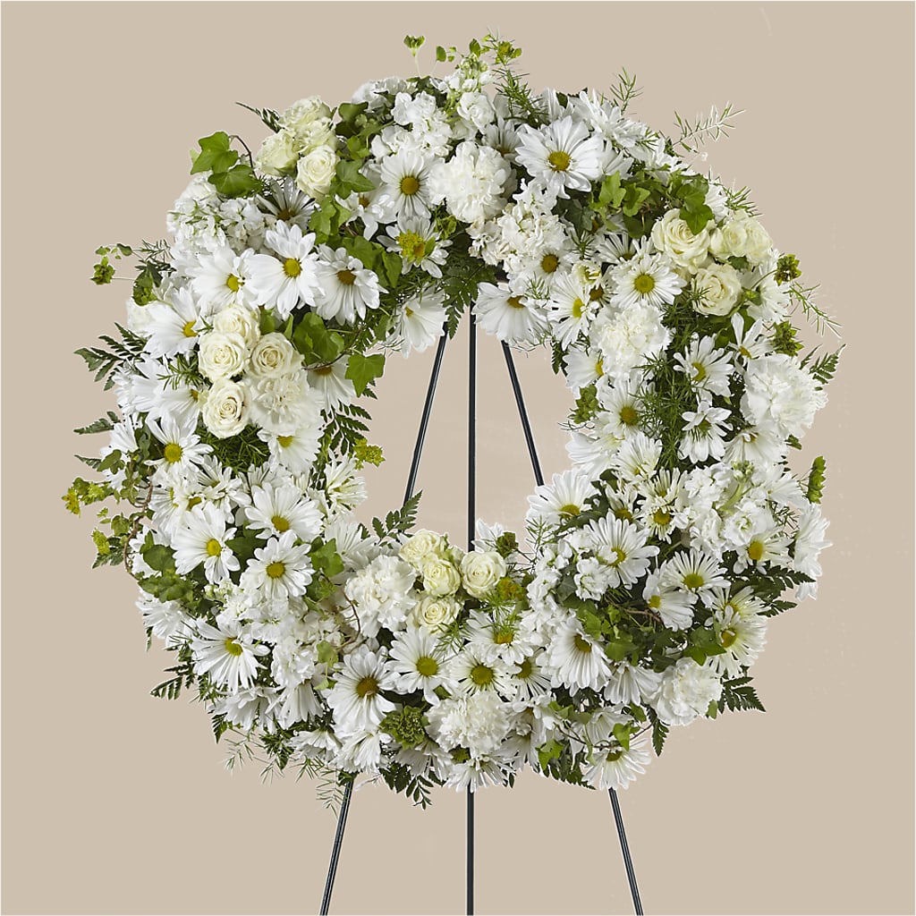 Faithful Wishes Wreath – Joyce Florist Of Dallas Inc, Dallas TX
