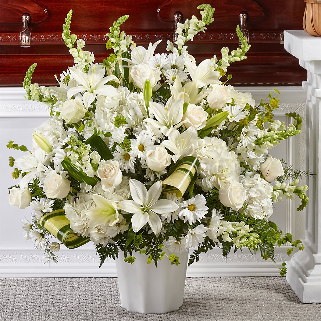Thoughts of Tranquility Floor Basket – Joyce Florist Of Dallas Inc, Dallas TX
