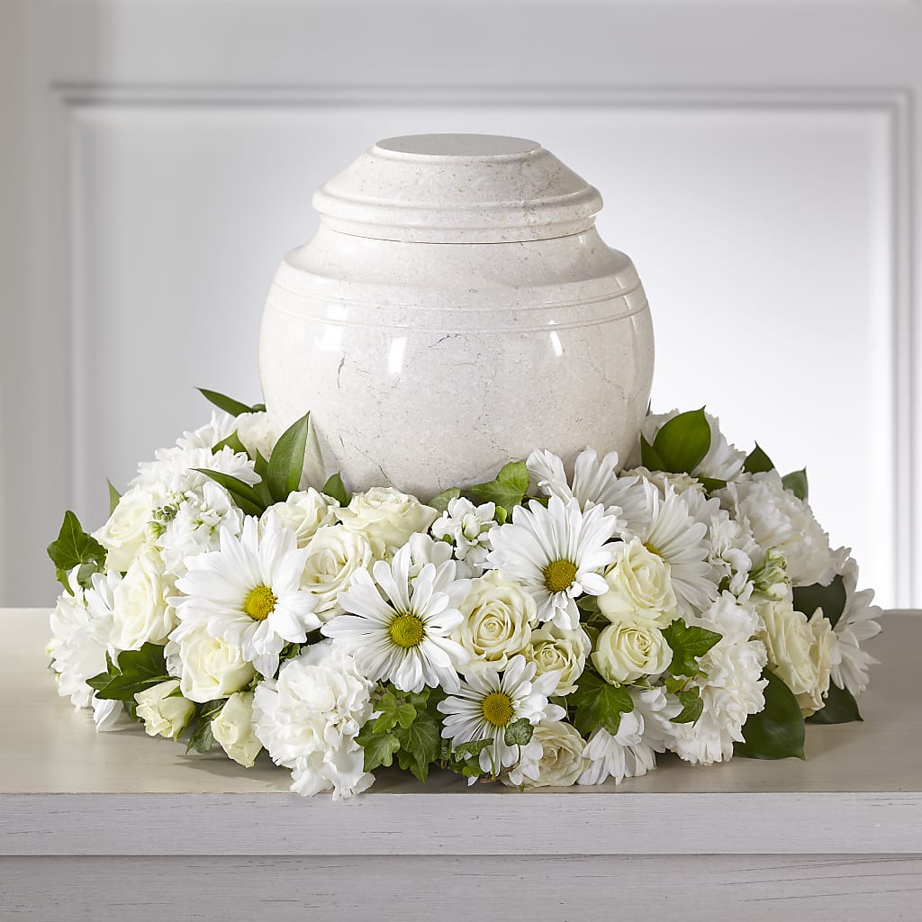 Ivory Gardens Cremation Adornment – Joyce Florist Of Dallas Inc, Dallas TX