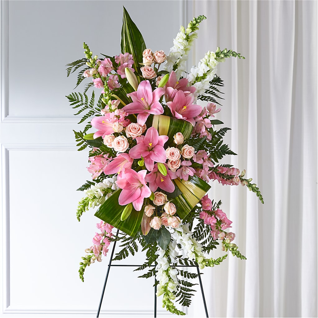Elegant Embrace Standing Spray – Joyce Florist Of Dallas Inc, Dallas TX