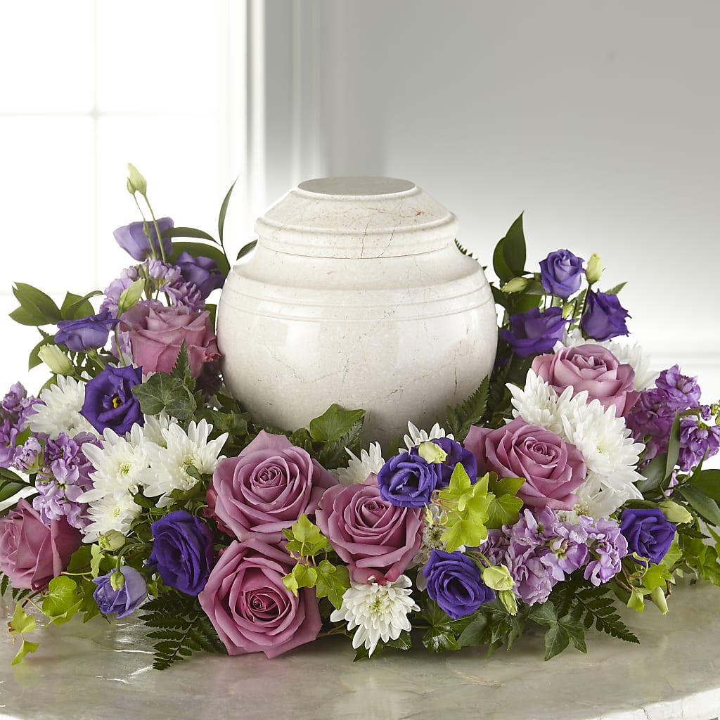Blooming Sympathy Cremation Adornment – Joyce Florist Of Dallas Inc, Dallas TX