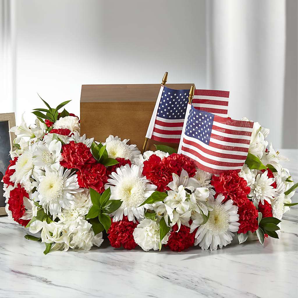 Spirit of Patriotism Cremation Adornment – Joyce Florist Of Dallas Inc, Dallas TX
