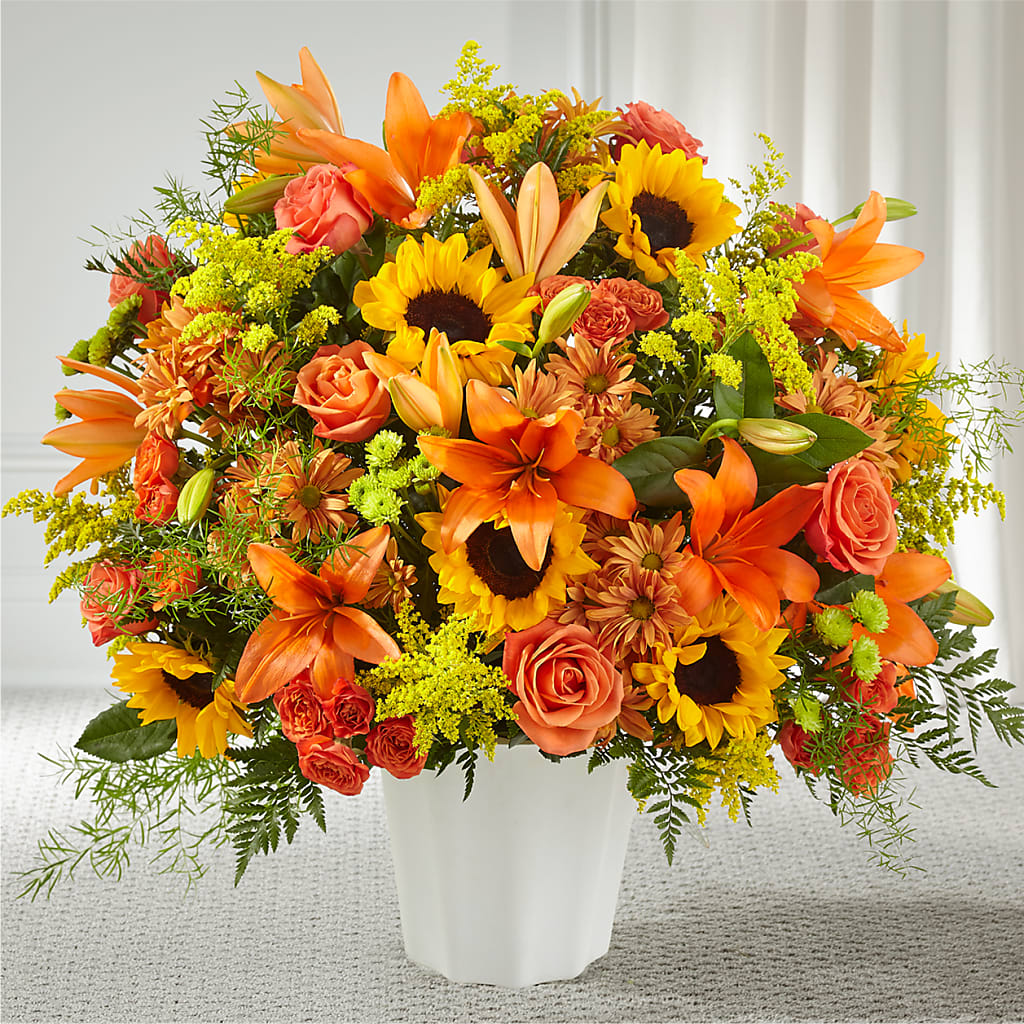 Harvest Thoughts Floor Basket – Joyce Florist Of Dallas Inc, Dallas TX