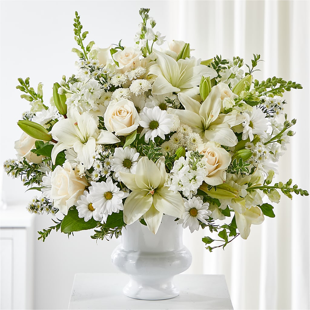 Uplifting Urn Arrangement – Joyce Florist Of Dallas Inc, Dallas TX