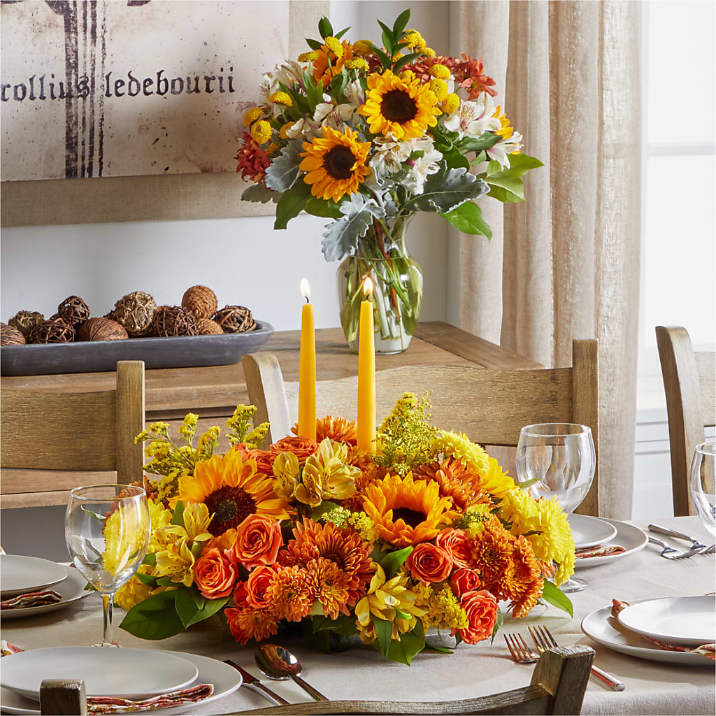 Golden Gathering Bundle – Joyce Florist Of Dallas Inc, Dallas TX
