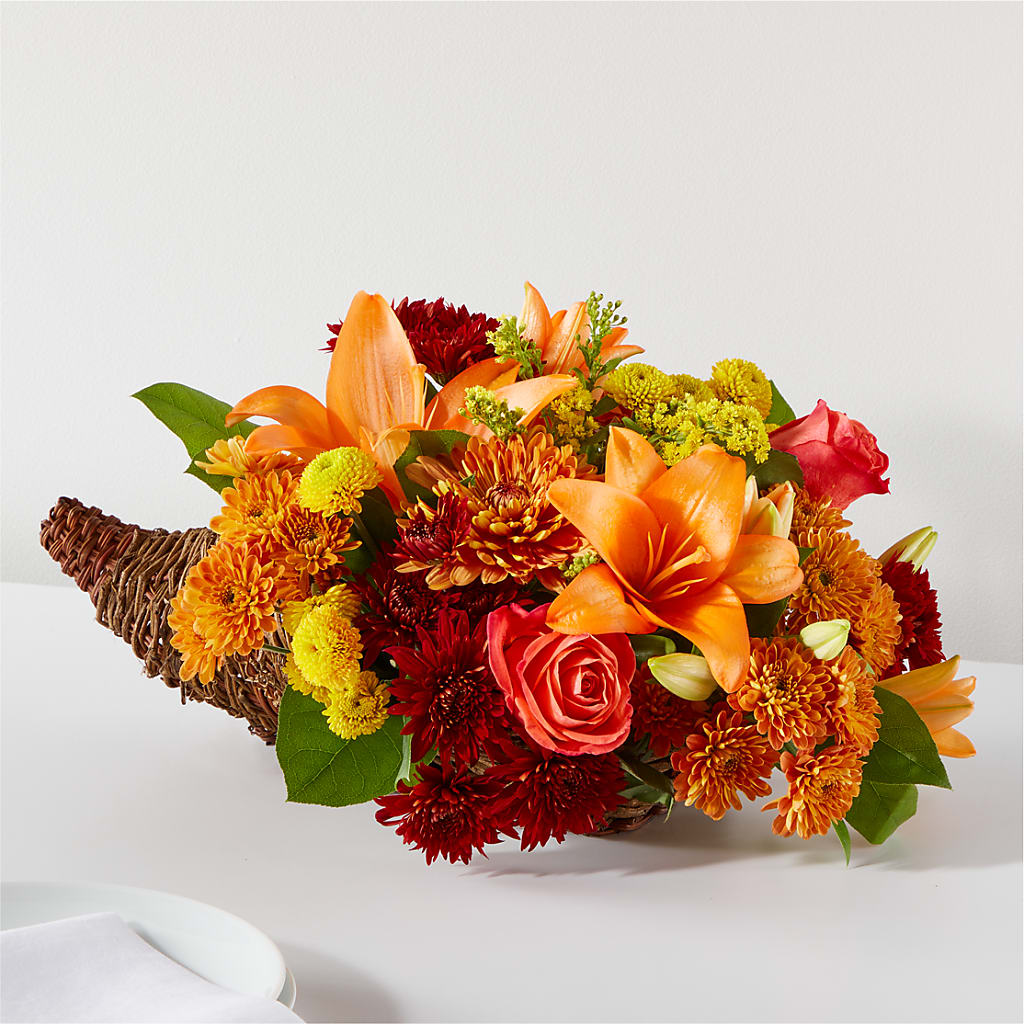 Bouquet of Blessings Cornucopia – Joyce Florist Of Dallas Inc, Dallas TX