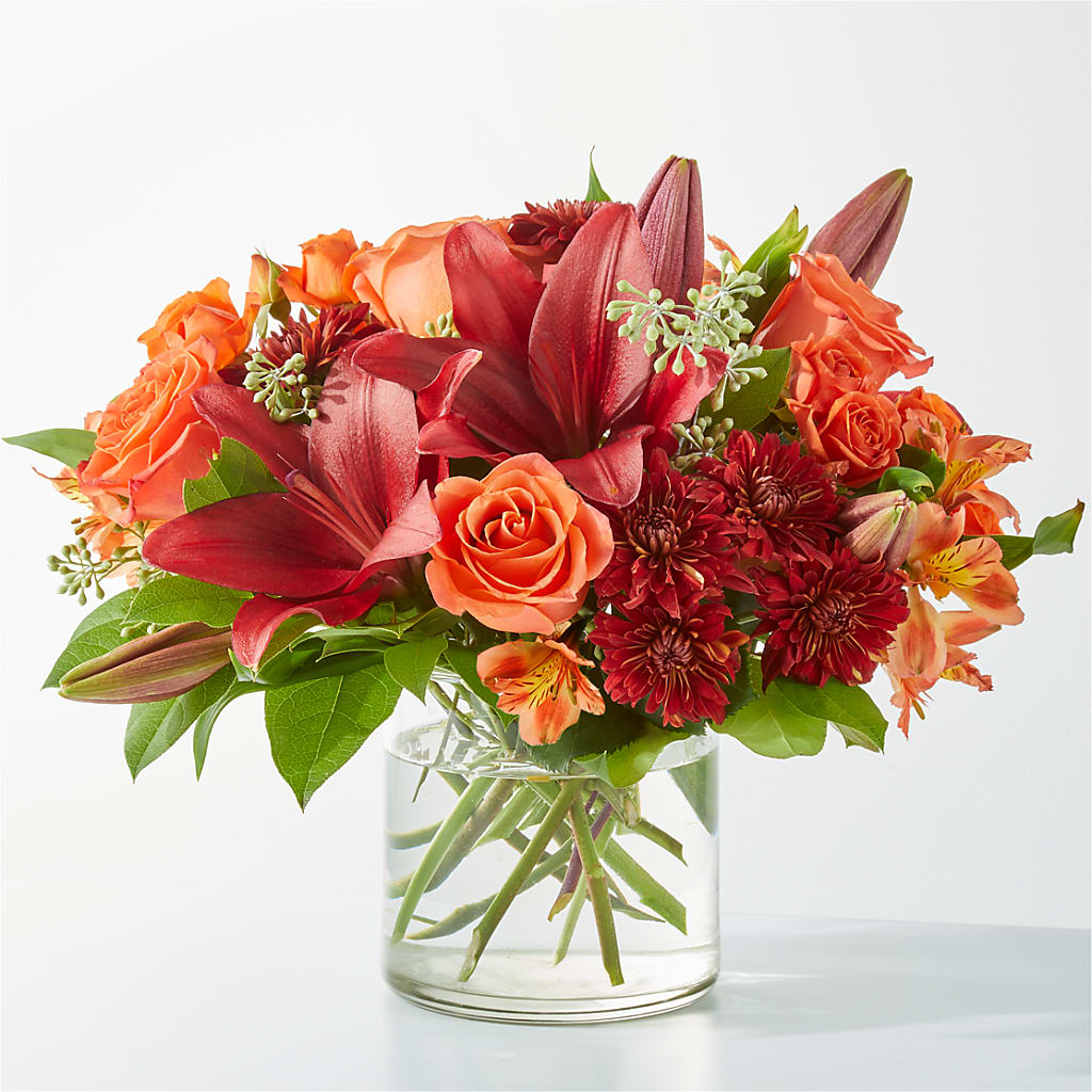 Crimson Leaves Bouquet – Joyce Florist Of Dallas Inc, Dallas TX