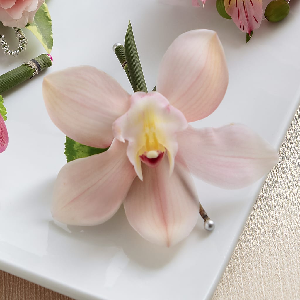 Pink Cymbidium Boutonniere – Joyce Florist Of Dallas Inc, Dallas TX