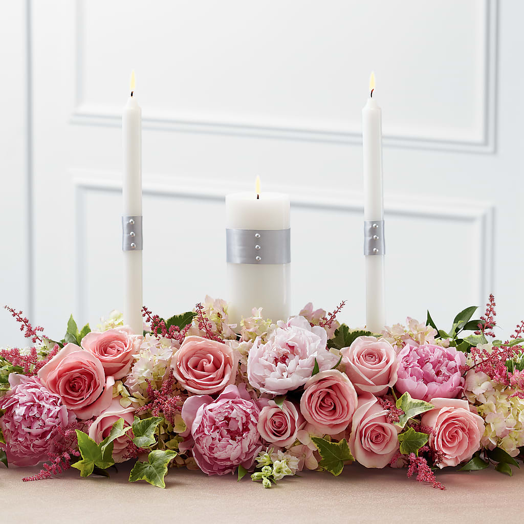 Worldwide Romance Unity Candle Arrangement – Joyce Florist Of Dallas Inc, Dallas TX