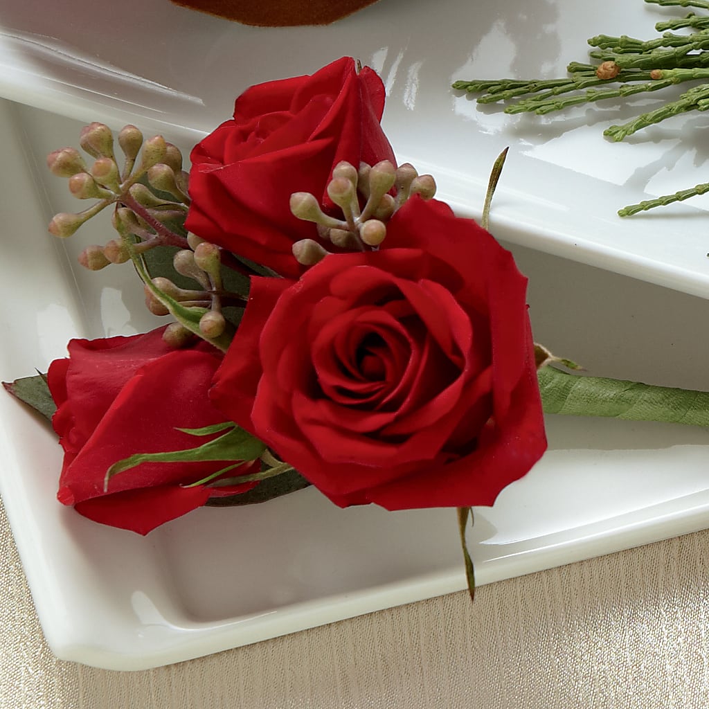 Red Spray Rose Boutonniere – Joyce Florist Of Dallas Inc, Dallas TX