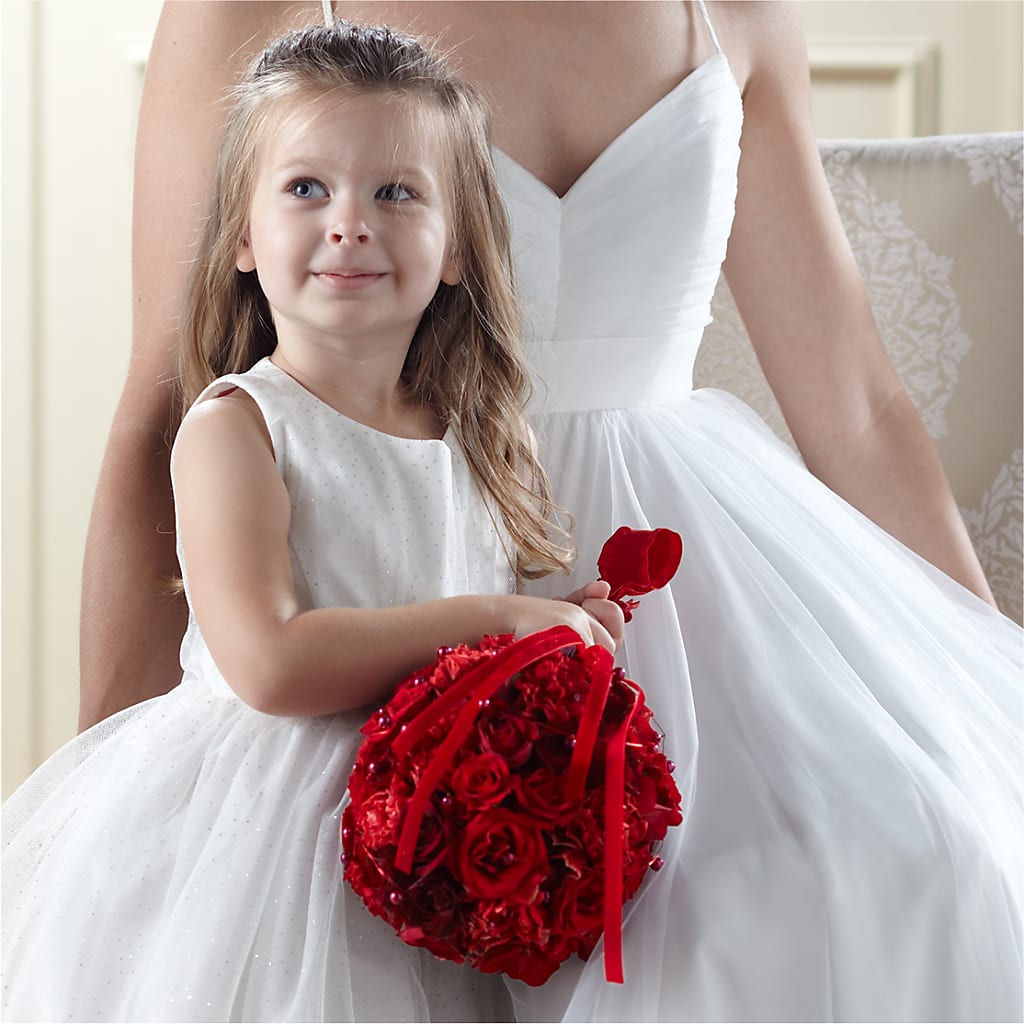 Pure at Heart Flower Girl Arrangement – Joyce Florist Of Dallas Inc, Dallas TX
