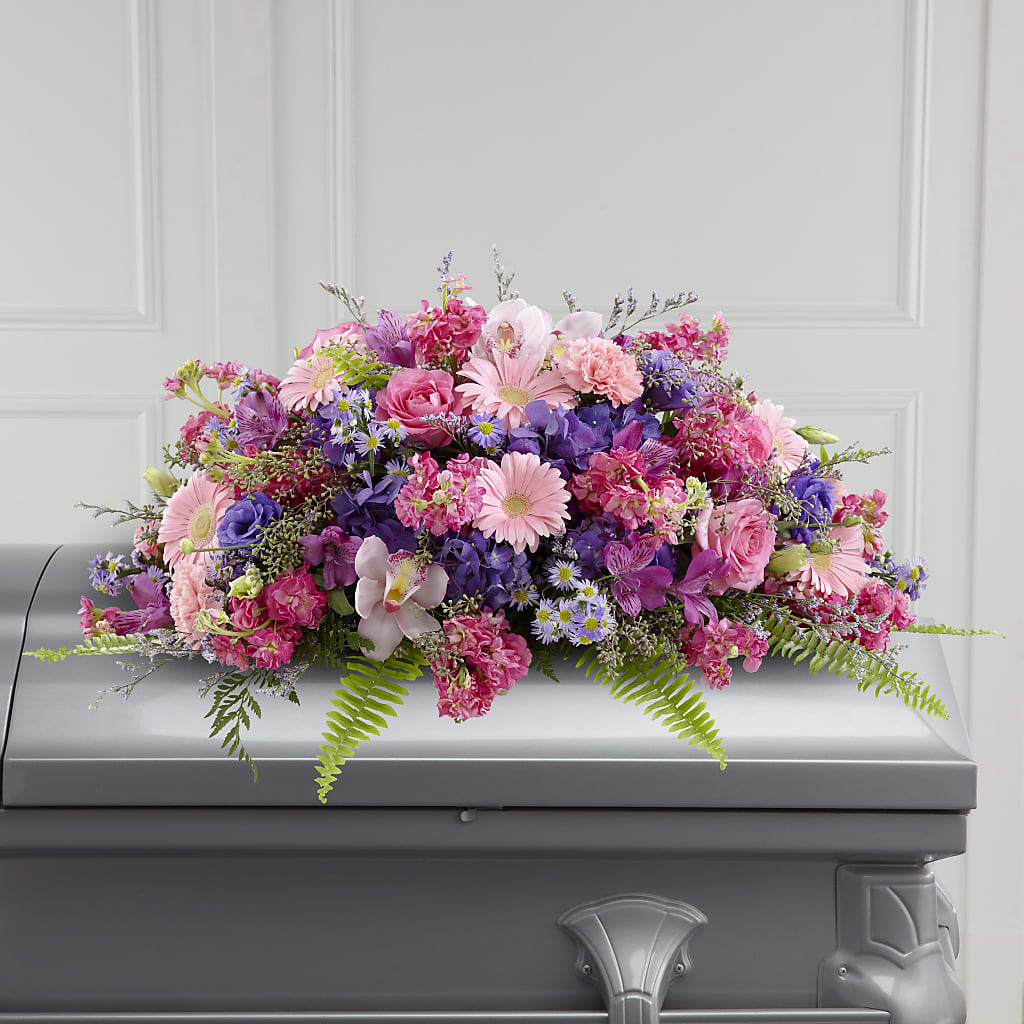 Glorious Garden Casket Spray –  Joyce Florist Of Dallas Inc, Dallas TX