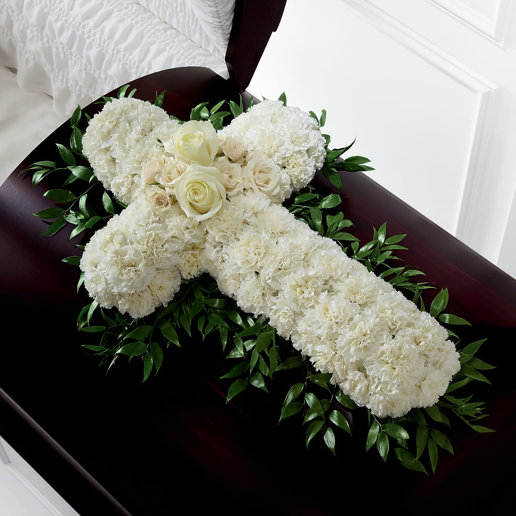 Peaceful Memories Casket Spray (Standard) –  Joyce Florist Of Dallas Inc, Dallas TX