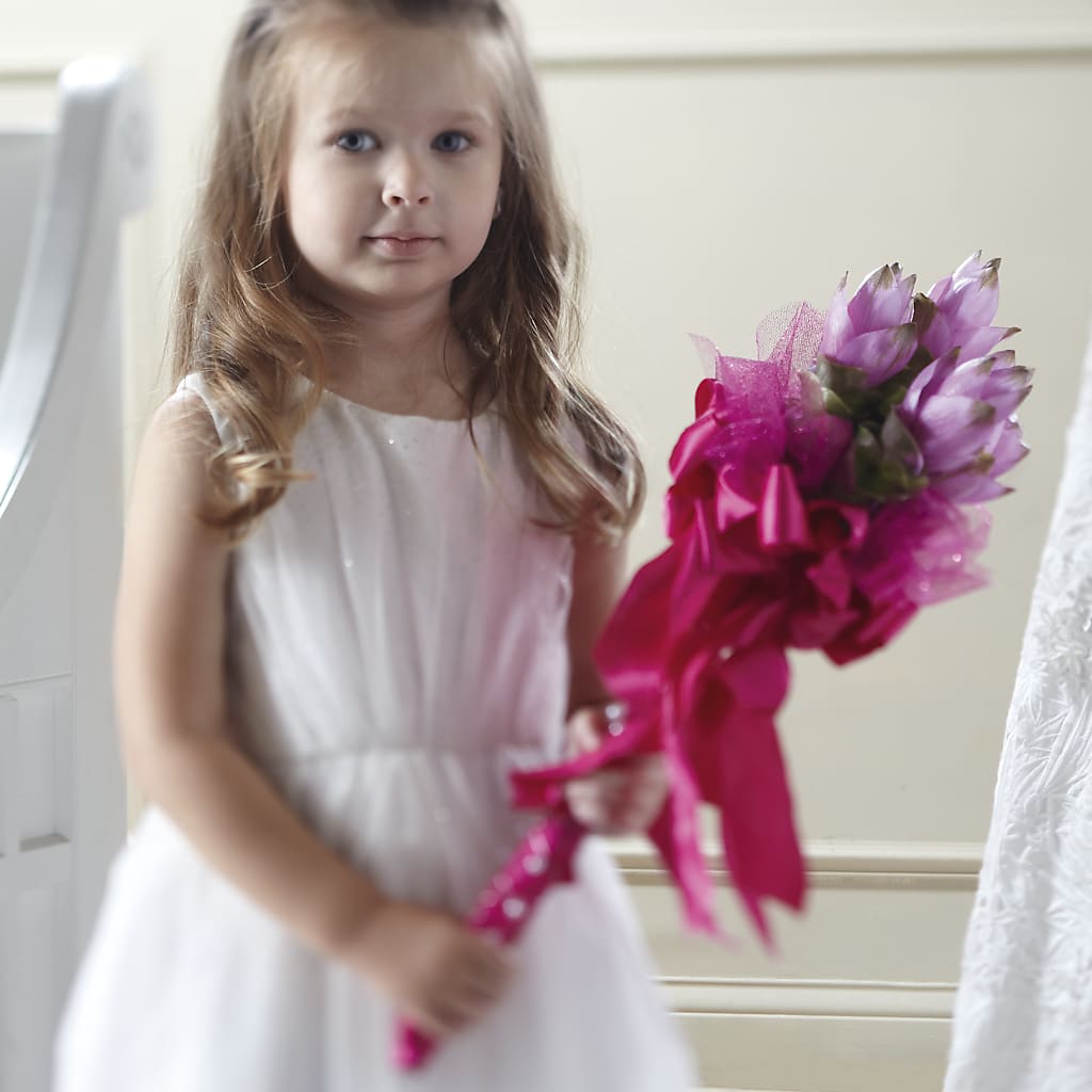 Sparkle Pink Flower Girl Bouquet –  Joyce Florist Of Dallas Inc, Dallas TX