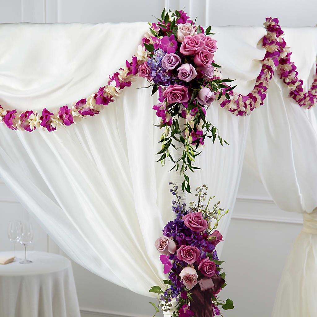 Color & Light Chuppah Decor –  Joyce Florist Of Dallas Inc, Dallas TX