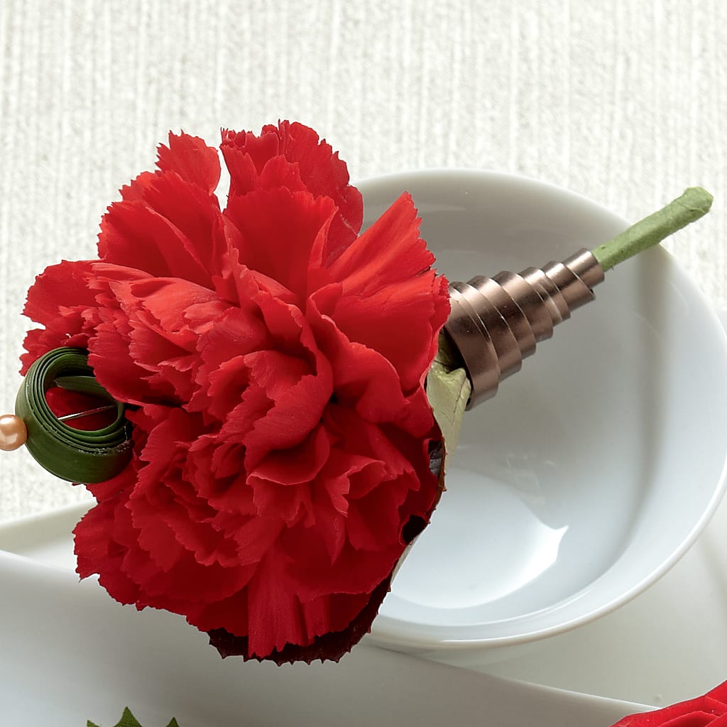 Red Carnation Boutonniere –  Joyce Florist Of Dallas Inc, Dallas TX
